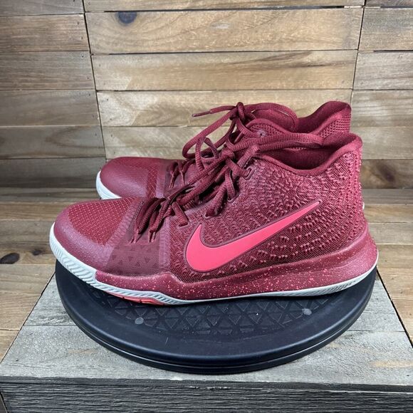 Nike Kyrie 3 Hot Punch Youth US 7Y Red Basketball Lace Up Shoes 859466-681 - Picture 3 of 10